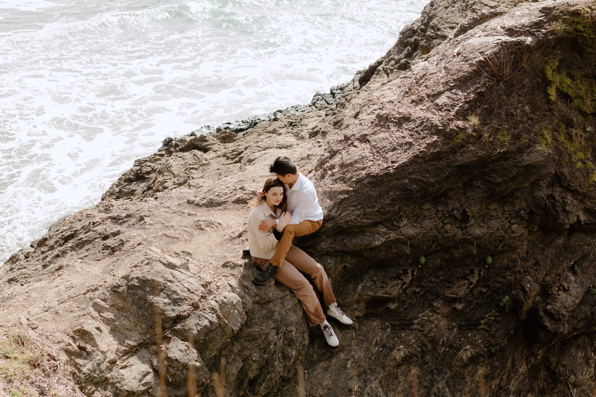 Brookings Southern Oregon Playful Couples Engagement Session