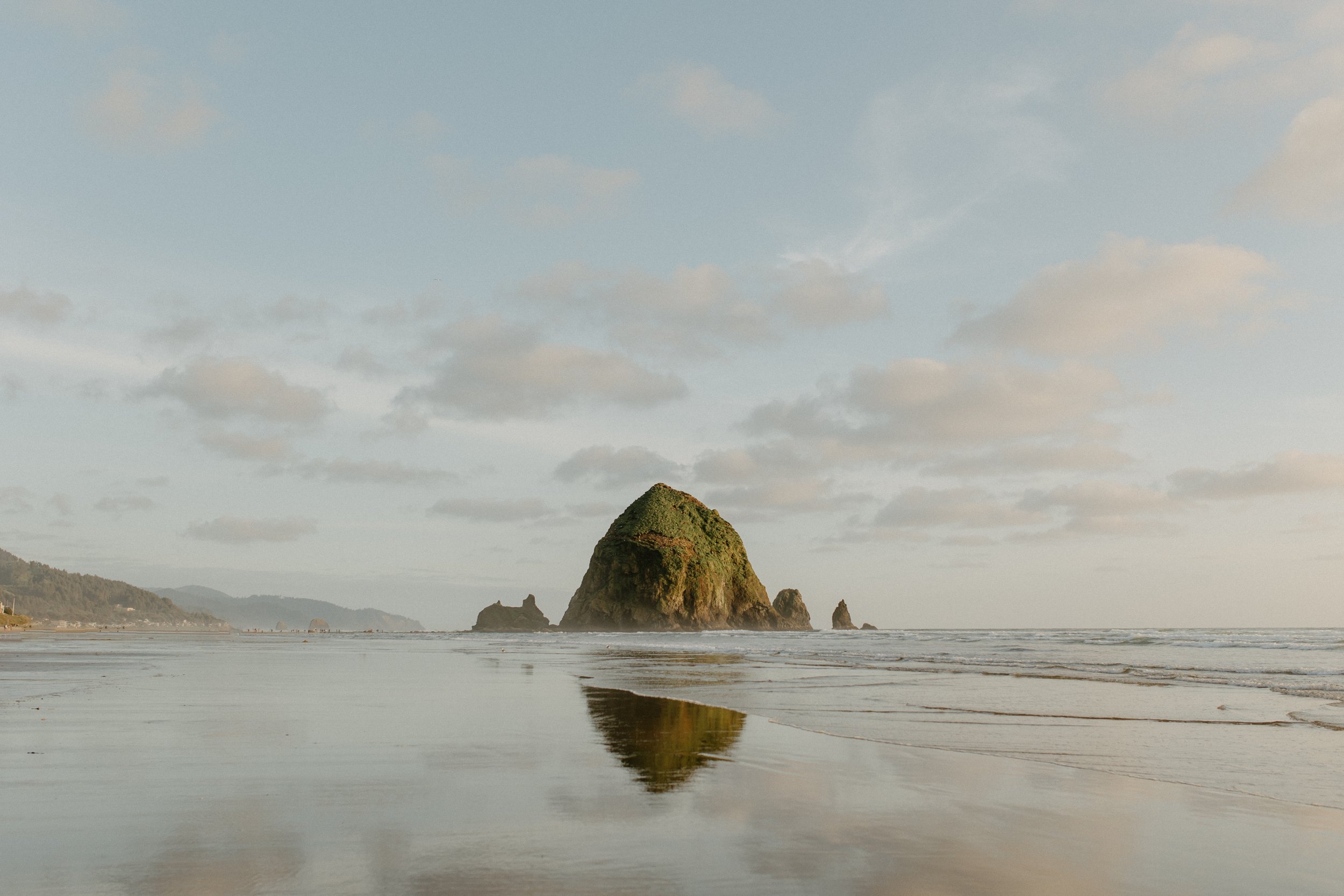 landscape image of beach in Oregon, nature photography, film photographer