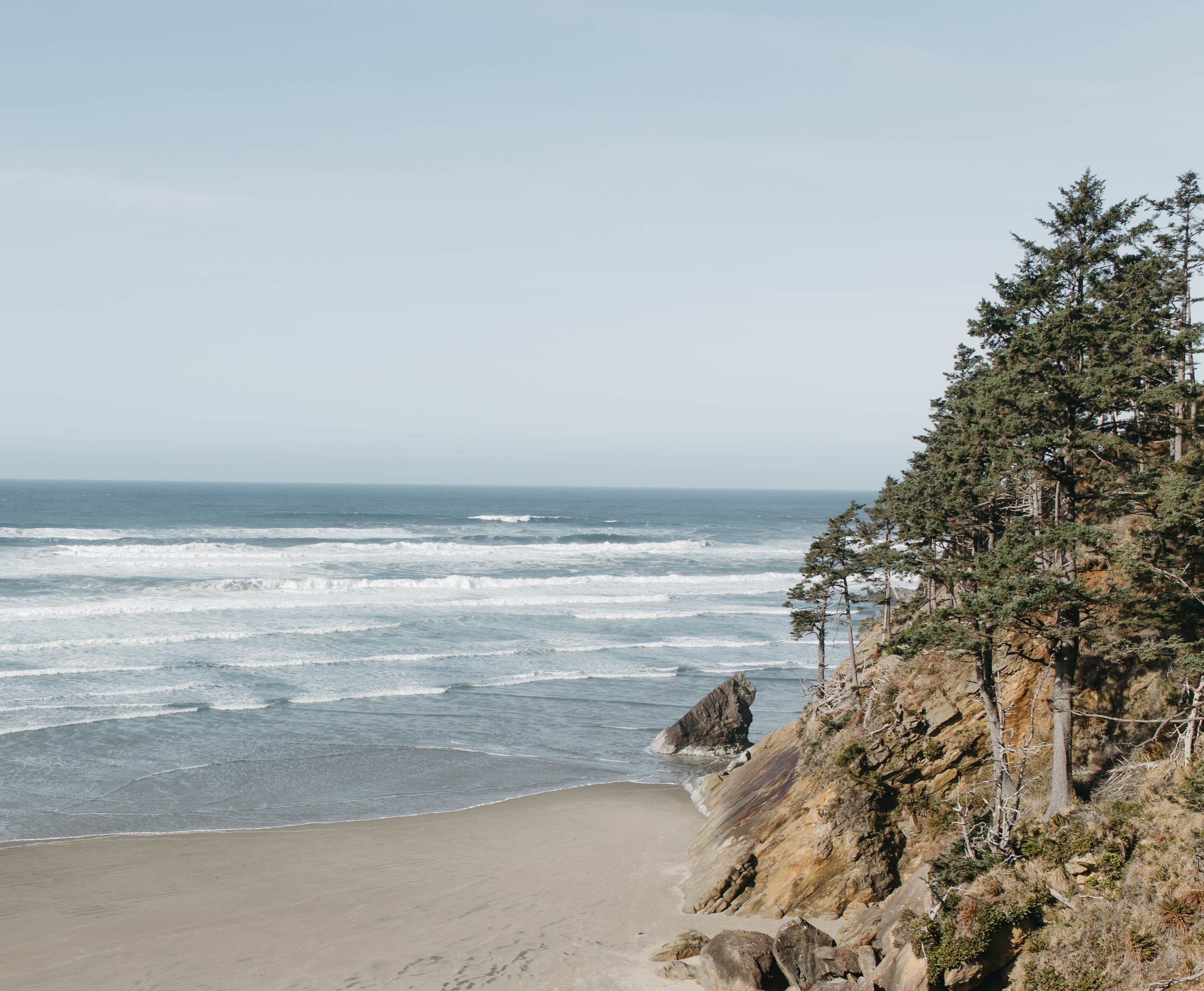  Oregon coast elopement, film photography, arch cape 